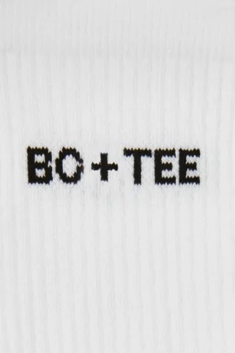 Ribbed Crew Sock Bundle in White Ribbed Crew Sock Bundle in White