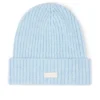 Ribbed Knit Beanie Hat in Powder Blue Ribbed Knit Beanie Hat in Powder Blue