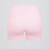 Ruched Mini Shorts in Pale Pink Marl Ruched Mini Shorts in Pale Pink Marl