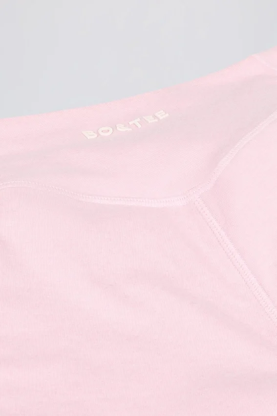 Ruched Mini Shorts in Pale Pink Marl Ruched Mini Shorts in Pale Pink Marl