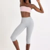 Soft Active Capri Leggings in Grey Marl Soft Active Capri Leggings in Grey Marl