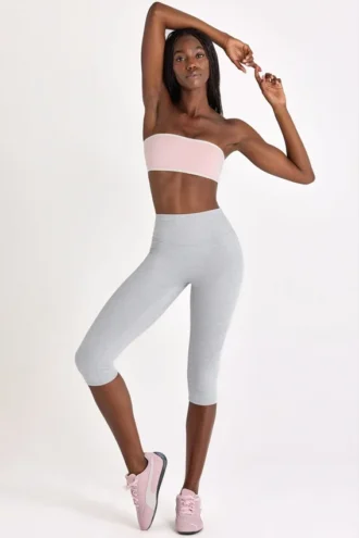 Soft Active Capri Leggings in Grey Marl Soft Active Capri Leggings in Grey Marl