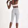 Soft Active Capri Leggings in Grey Marl Soft Active Capri Leggings in Grey Marl