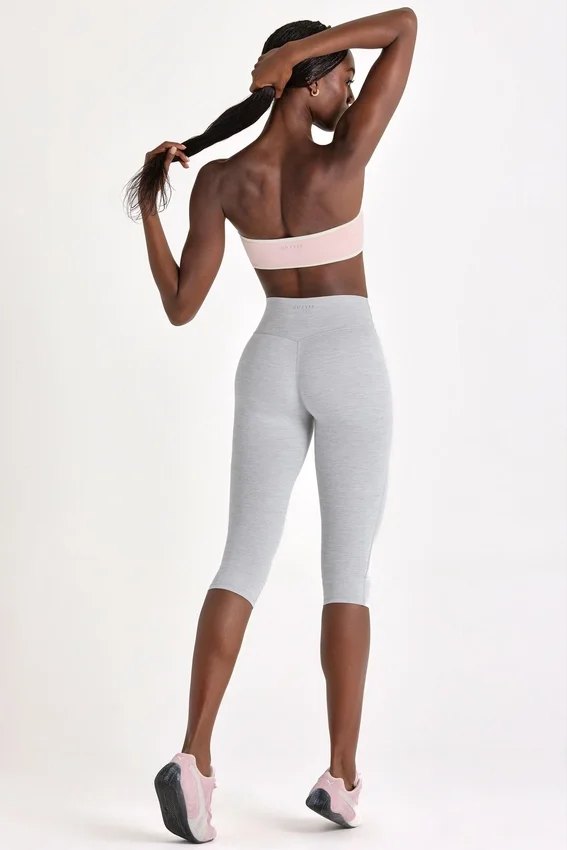 Soft Active Capri Leggings in Grey Marl Soft Active Capri Leggings in Grey Marl