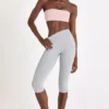 Soft Active Capri Leggings in Grey Marl Soft Active Capri Leggings in Grey Marl