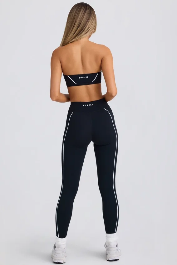 Soft Active Contrast Leggings in Black Soft Active Contrast Leggings in Black