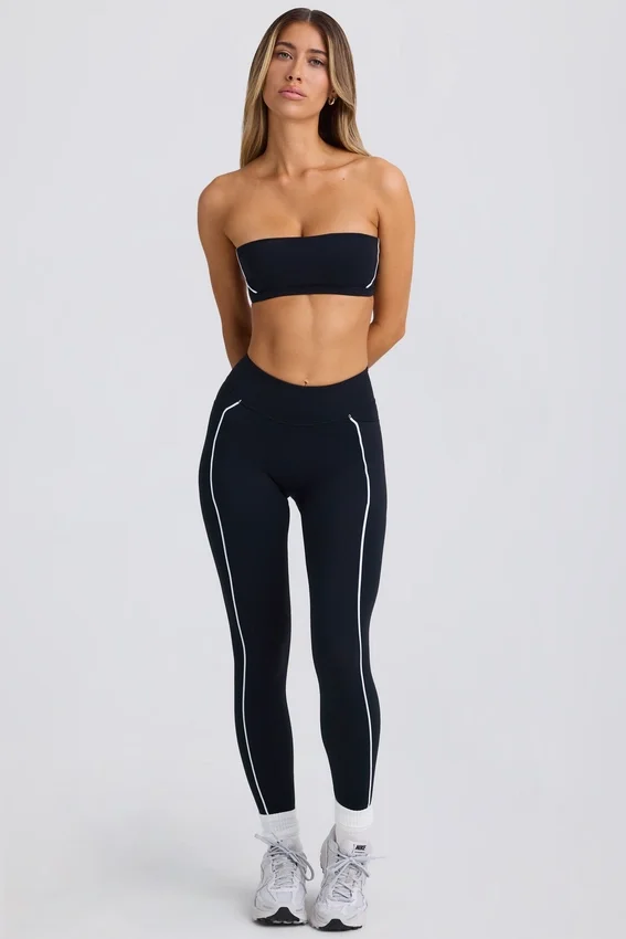 Soft Active Contrast Leggings in Black Soft Active Contrast Leggings in Black