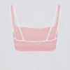 Soft Active Contrast Sports Bra in Powder Pink Soft Active Contrast Sports Bra in Powder Pink