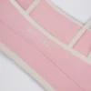 Soft Active Contrast Sports Bra in Powder Pink Soft Active Contrast Sports Bra in Powder Pink