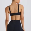 Soft Active Crossover Mini Shorts in Black Soft Active Crossover Mini Shorts in Black