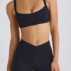 Soft Active Crossover Mini Shorts in Black Soft Active Crossover Mini Shorts in Black
