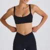 Soft Active Crossover Mini Shorts in Black Soft Active Crossover Mini Shorts in Black