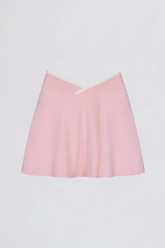 Soft Active Crossover Mini Skort in Powder Pink Soft Active Crossover Mini Skort in Powder Pink