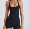 Soft Active Halterneck Unitard in Black Soft Active Halterneck Unitard in Black