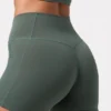 Soft Active High Waist Mini Shorts in Khaki Soft Active High Waist Mini Shorts in Khaki