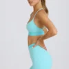 Soft Active Mini Shorts in Aqua Soft Active Mini Shorts in Aqua