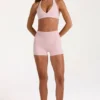 Soft Active Mini Shorts in Blush Marl Soft Active Mini Shorts in Blush Marl
