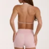 Soft Active Mini Shorts in Blush Marl Soft Active Mini Shorts in Blush Marl