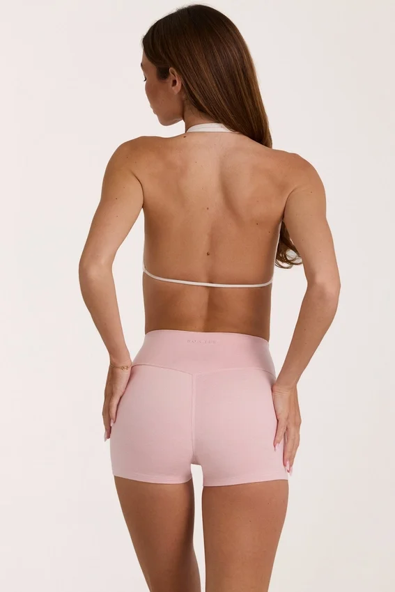 Soft Active Mini Shorts in Blush Marl Soft Active Mini Shorts in Blush Marl