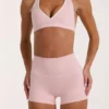 Soft Active Mini Shorts in Blush Marl Soft Active Mini Shorts in Blush Marl
