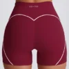Soft Active Mini Shorts in Burgundy Soft Active Mini Shorts in Burgundy