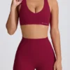 Soft Active Mini Shorts in Burgundy Soft Active Mini Shorts in Burgundy