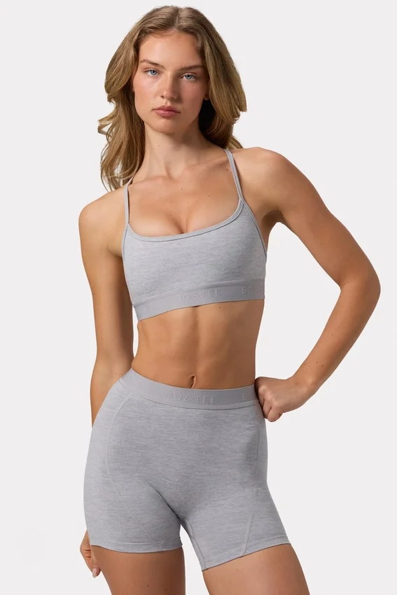 Soft Active Mini Shorts in Grey Marl Soft Active Mini Shorts in Grey Marl