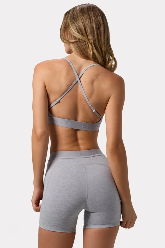 Soft Active Mini Shorts in Grey Marl Soft Active Mini Shorts in Grey Marl