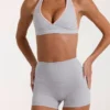 Soft Active Mini Shorts in Grey Marl Soft Active Mini Shorts in Grey Marl