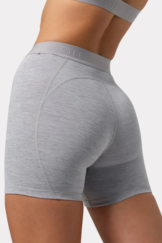 Soft Active Mini Shorts in Grey Marl Soft Active Mini Shorts in Grey Marl