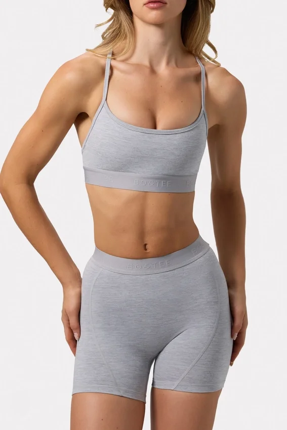 Soft Active Mini Shorts in Grey Marl Soft Active Mini Shorts in Grey Marl
