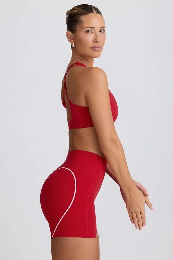 Soft Active Mini Shorts in Hot Red Soft Active Mini Shorts in Hot Red