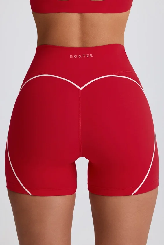 Soft Active Mini Shorts in Hot Red Soft Active Mini Shorts in Hot Red