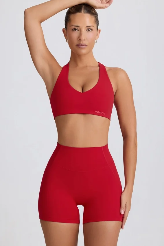 Soft Active Mini Shorts in Hot Red Soft Active Mini Shorts in Hot Red