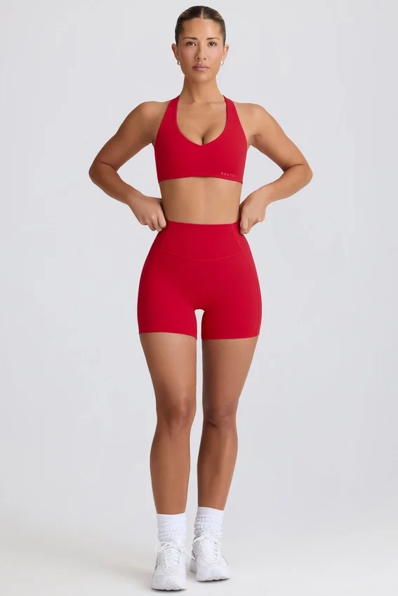 Soft Active Mini Shorts in Hot Red Soft Active Mini Shorts in Hot Red