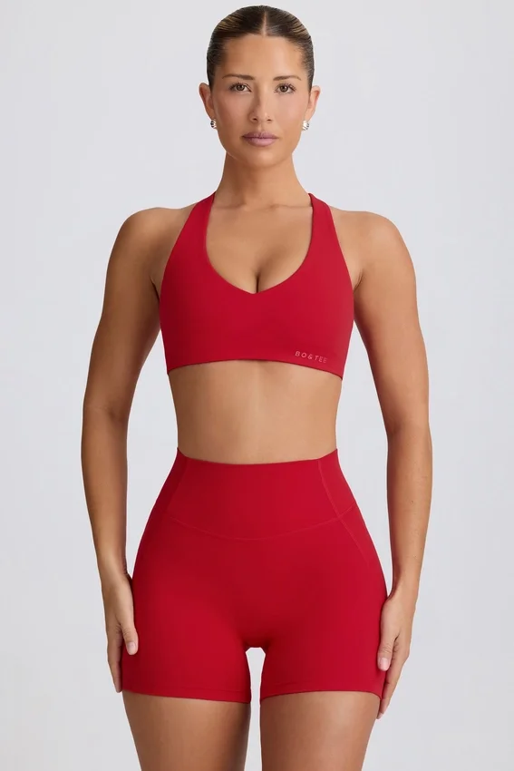 Soft Active Mini Shorts in Hot Red Soft Active Mini Shorts in Hot Red