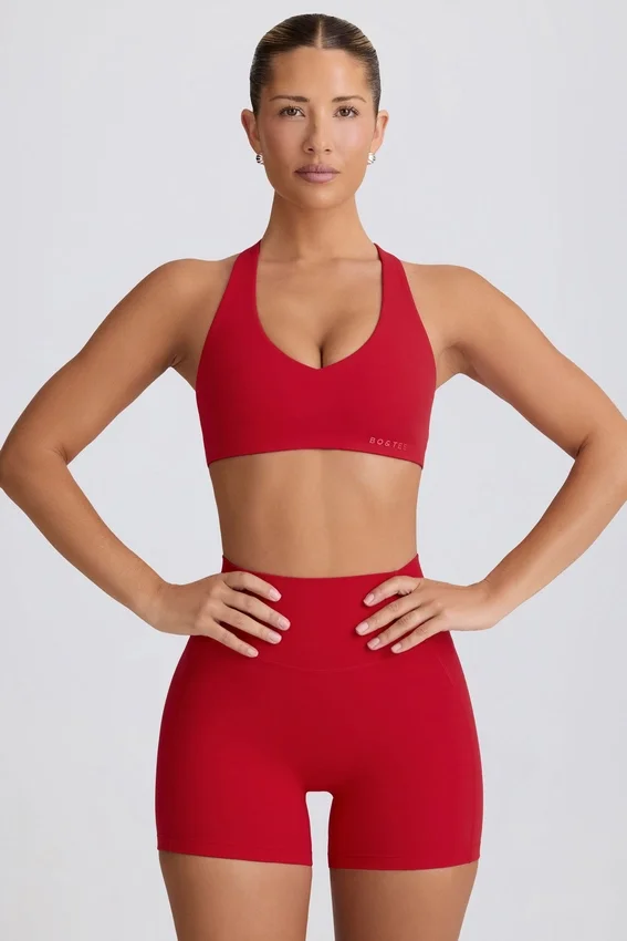 Soft Active Mini Shorts in Hot Red Soft Active Mini Shorts in Hot Red