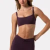 Soft Active Ruched Leggings in Plum