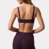 Soft Active Ruched Leggings in Plum