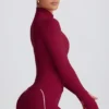 Soft Active Zip-Up Jacket in Burgundy Soft Active Zip-Up Jacket in Burgundy