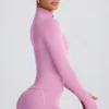 Soft Active Zip-Up Jacket in Dusty Pink Soft Active Zip-Up Jacket in Dusty Pink