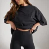 Soft Cotton Biker Shorts in Black Soft Cotton Biker Shorts in Black
