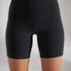 Soft Cotton Biker Shorts in Black Soft Cotton Biker Shorts in Black