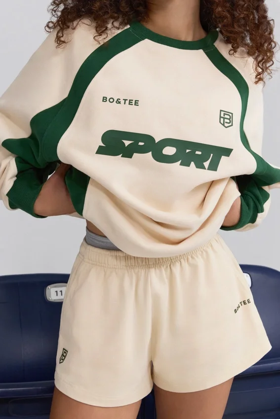 Soft Cotton Jersey Elasticated Mini Shorts in Marble Soft Cotton Jersey Elasticated Mini Shorts in Marble