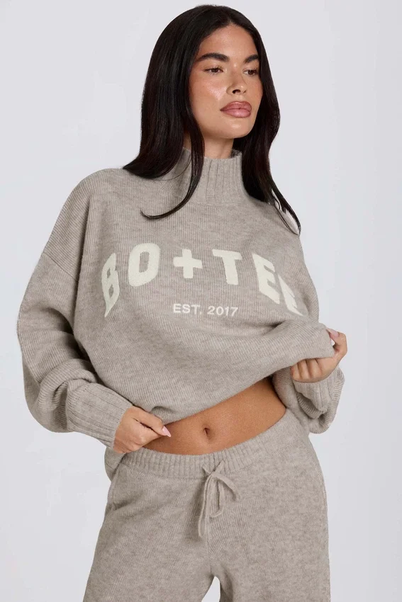 Soft Knit Oversized Jumper in Beige Soft Knit Oversized Jumper in Beige