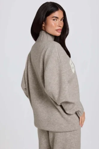 Soft Knit Oversized Jumper in Beige Soft Knit Oversized Jumper in Beige