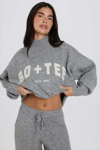 Soft Knit Oversized Jumper in Grey Soft Knit Oversized Jumper in Grey