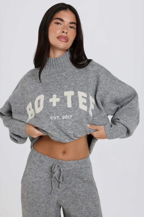 Soft Knit Oversized Jumper in Grey Soft Knit Oversized Jumper in Grey