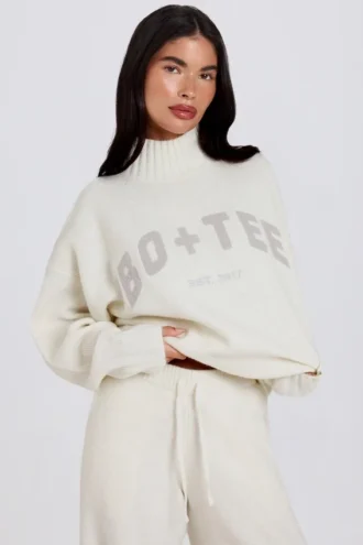Soft Knit Oversized Jumper in Ivory Soft Knit Oversized Jumper in Ivory