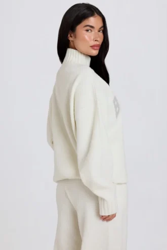 Soft Knit Oversized Jumper in Ivory Soft Knit Oversized Jumper in Ivory